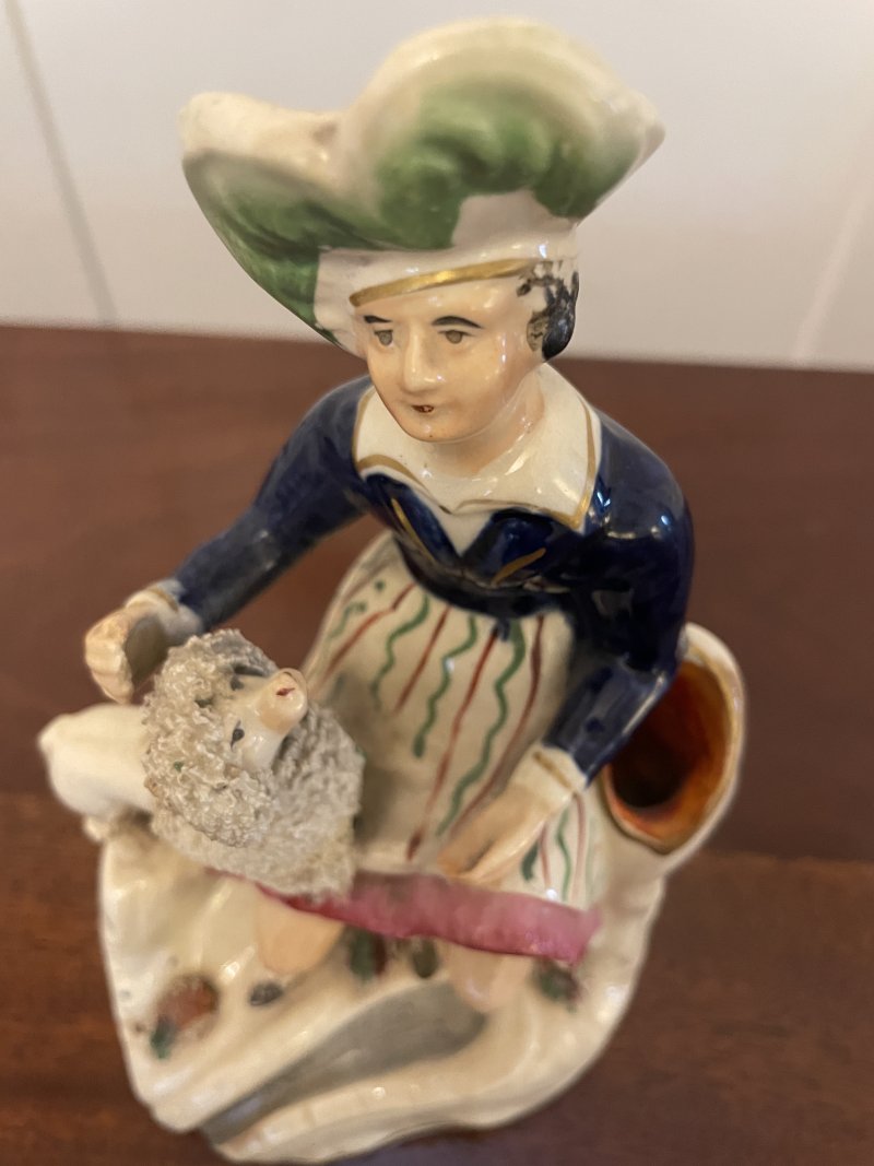 Antique Victorian Staffordshire Flatback Figure - Image 2